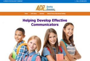 ACR Speaking Dimensions - Speech Therapist Website Design