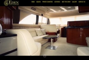 Boat Charter Web Design - Eden Yacht Charters