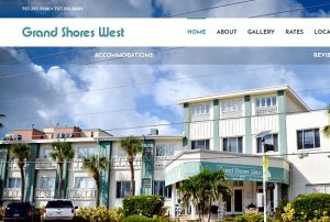 Accommodations website for Grand Shores West