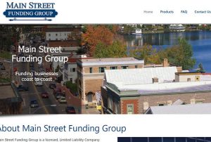 Financial Website for Main Street Funding Group