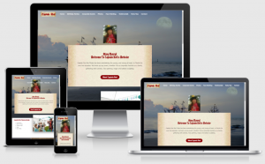 Captain Red the Pirate responsive website