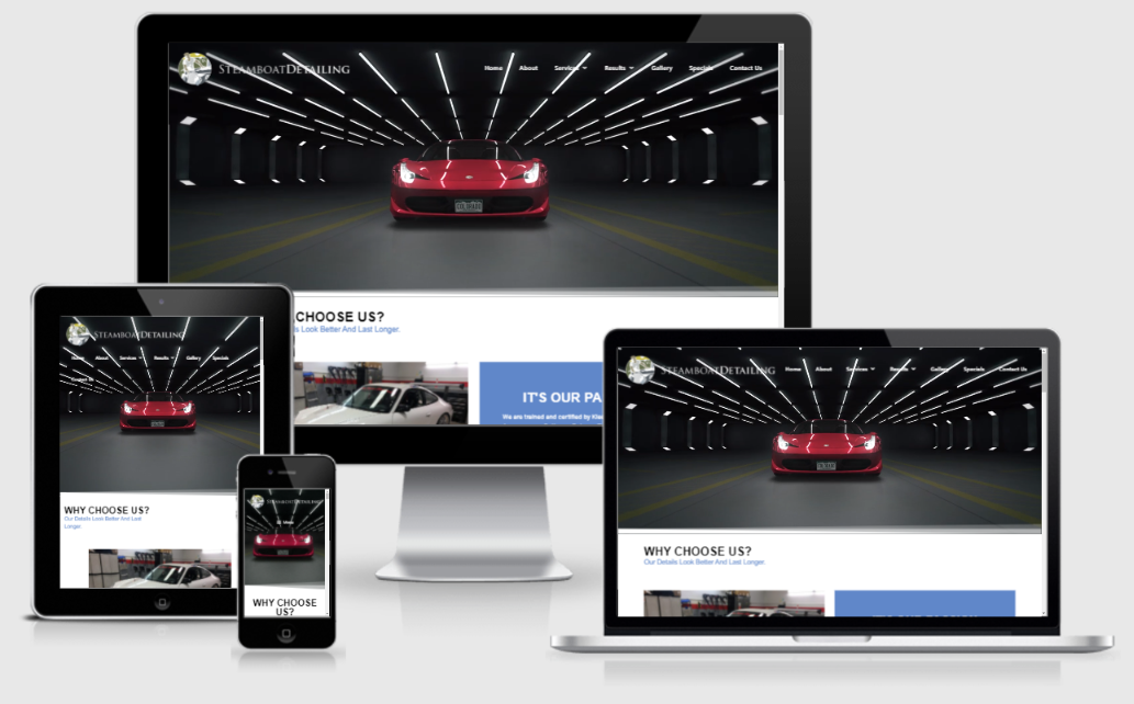 Responsive website for Auto Detailing Shop
