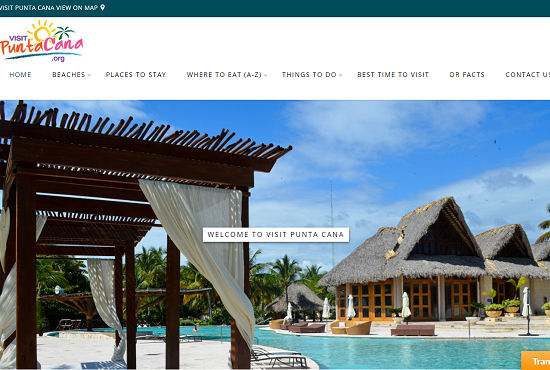 Travel website for Visit Punta Cana